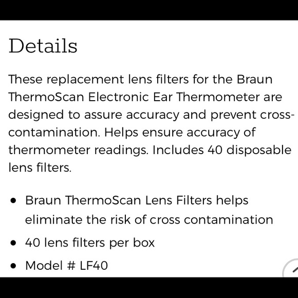 NWT Braun | ThermoScan Disposable Lens Filters - Picture 4 of 4